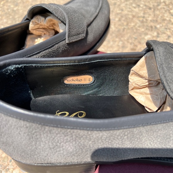 George Cleverley Nicholas Pebble-Grain Nubuck Loafers - Picture 6 of 10